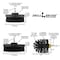 Drill Brush Power Scrubber By Useful Products 5 in W 7 in L Brush, Black K-542OMS-2L-7X-QC-DB - alternate 4